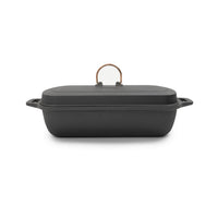 Emaillierter Guss Bräter mit Deckel