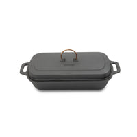 Emaillierter Guss Bräter mit Deckel