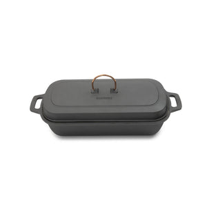 Emaillierter Guss Bräter mit Deckel