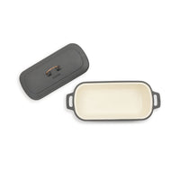 Emaillierter Guss Bräter mit Deckel