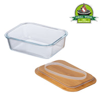 "Grill-Wiese" Brotzeitbox aus Glas