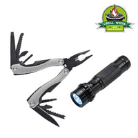 "Grill-Wiese" Multitool Set inkl. Taschenlampe