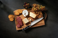 Napoleon - Hochwertiges Holzschneidebrett mit Messer