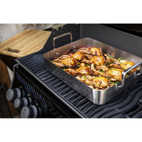 Napoleon - Bräter aus Edelstahl inkl. Bambusbrett-Aufsatz