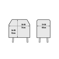 Broil King Select - Extra Fit Hülle für Porta Chef 320, GEM (abgeklappte Seitenablagen)