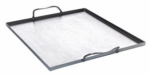 Edelstahl Grillwanne mit 2 Griffen, 31 x 27,5 x 1 cm
