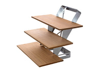 Räucherbrett Treppe Edelstahl, klappbar inkl. Zedernholzplanken