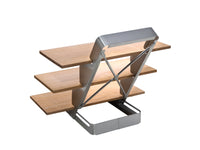 Räucherbrett Treppe Edelstahl, klappbar inkl. Zedernholzplanken