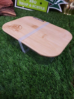 "Grill-Wiese" Brotzeitbox aus Glas