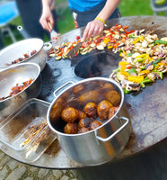 Feuerplatte 80er - Rund - 30er Ø Loch