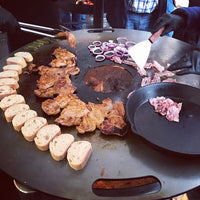 Feuerplatte - Rund - 100-70er - 20er Ø Loch