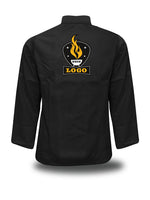 Kochjacke mit individuellem Rückendruck