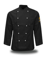 Kochjacke mit individuellem Ärmeldruck