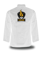 Kochjacke mit individuellem Rückendruck