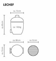 LeCHEF BBQ GURU PRO-Serie 2.0 - Keramikgrill