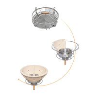 LeCHEF PRO-Serie 2.0 - Keramikgrill inkl. Gestell & Seitentische