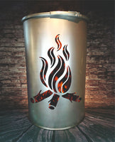 Individuelle Feuertonne/Grilltonne mit eigenem Motiv