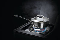 Rogue® RB425 - all black - Gasgrill mit Seitenbrenner & Heckbrenner inkl. Drehspieß