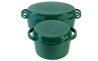 Big Green Egg Emallierter Dutch Oven Grün oval