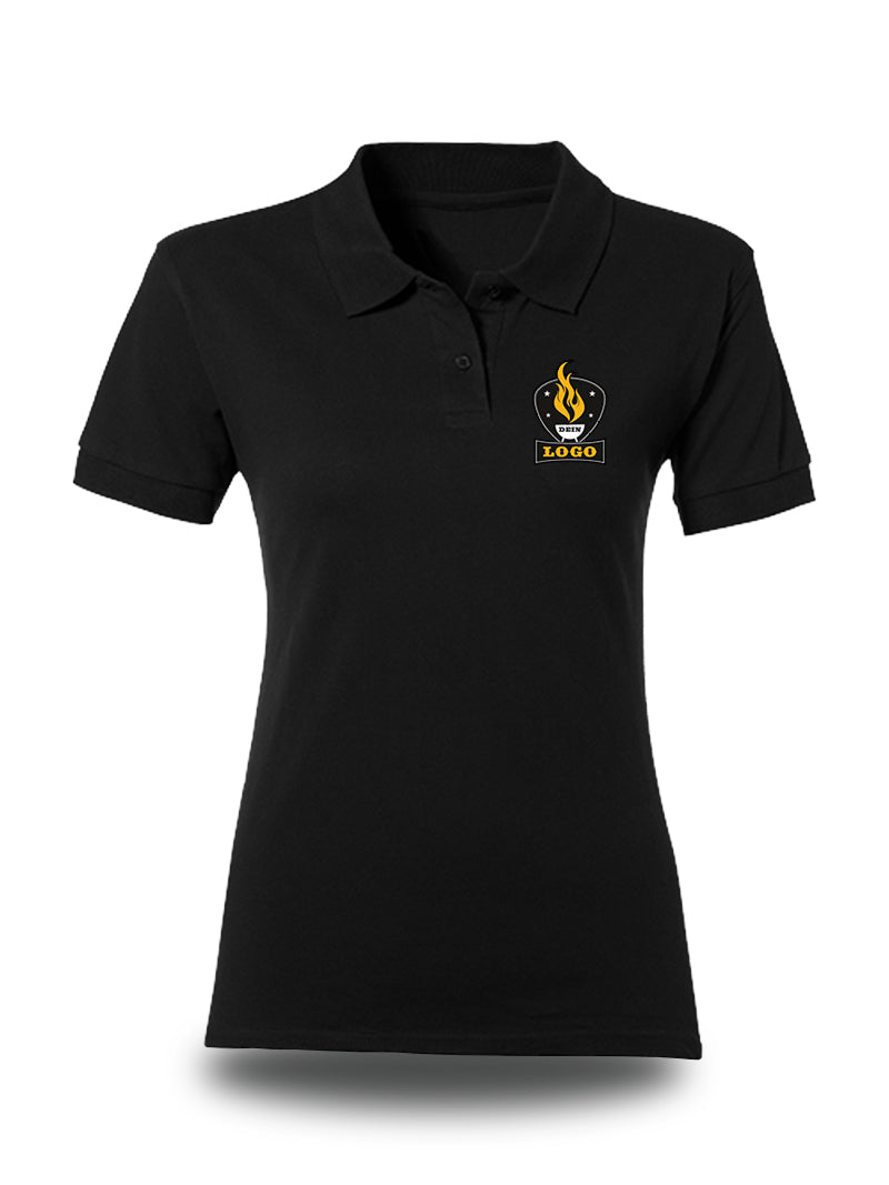 Damen Poloshirt mit individuellem Brustdruck