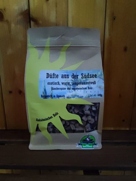 Düfte aus der Südsee, Räucherspäne aus andalusischem Holz