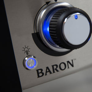Baron S490 IR inkl. Drehspieß, Motor und Infrarot-Seitenbrenner - Modell 2021 