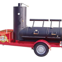 24" Extended Catering Smoker Trailer 