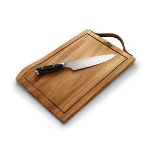 Napoleon - Hochwertiges Holzschneidebrett mit Messer 