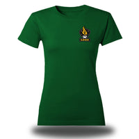 Damen T-Shirt mit individuellem Brustdruck 