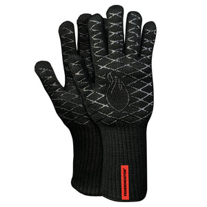 Grillhandschuhe Aramid - Schwarz - Grill-Wiese
