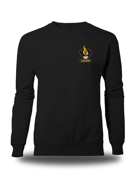 Herren Promo-Sweater mit individuellem Brustdruck 