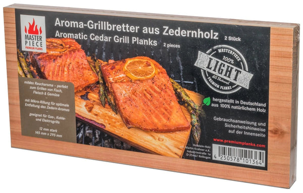 MASTER PIECE Aroma-Grillbretter aus Zedernholz - Light 