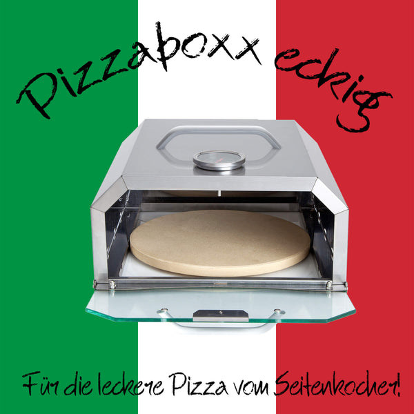 Pizzaboxx® eckig für den Seitenkocher 